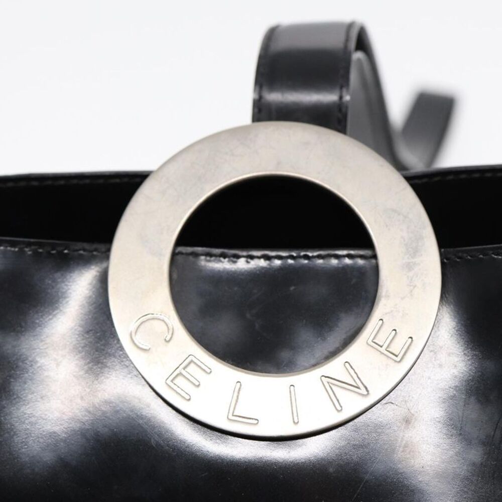 Céline Seau Black Patent Leather Shoulder Bag (Pre-Owned) - Picture 10 of 16